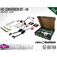 REVOLUTION HID CONVERSION KIT H4 12V HIGH / LOW WITH SLIM BALLASTS 62-96184