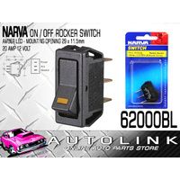 Narva Off/On Rocker Switch with Amber L.E.D 20 Amp 12 Volt Mounting: 29 x 11.5mm