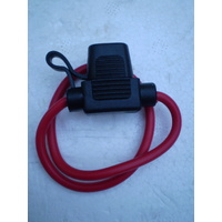 MINI BLADE FUSE HOLDER IN LINE 35 AMP RATING WITH WATER PROOF PROTECTIVE CAP