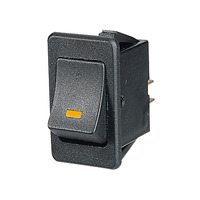 NARVA 63020BL OFF / ON ROCKER SWITCH WITH AMBER LED L.E.D 20 AMP 12 VOLT