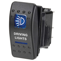 NARVA BLUE DRIVING LAMPS LIGHTS ROCKER SWITCH 12V CAR DASH MOUNT 63132BL