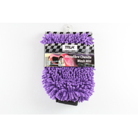 MLH 64MLH305 PURPLE MICROFIBRE WASH MITT SPONGE - LINT FREE SNUG FIT