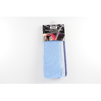 MLH 64MLH906 DETAILING 3 PACK - MICROFIBRE CHAMOIS GLASS & MULTI PURPOSE TOWELS