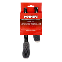 Mothers 6720700 Ultra Soft Detailing Brush Set 16cm x 2.5cm, 23.5cm x 3cm