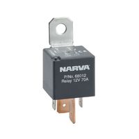 NARVA 68012 RELAY NORMALLY OPEN 4 PIN 12V 70A RESISTOR PROTECTED