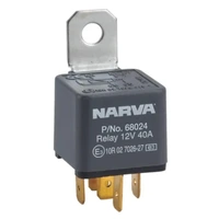 Narva 68024BL Electrical Relay Normal Open 5 Pin 12 Volt 30 Amp 