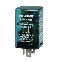 Narva 12 Volt 3 Pin Electronic Flasher - Load Sensitive Type Globe Outage Ind