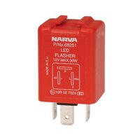 NARVA ELECTRONIC FLASHER 12V 3 PIN WITH PILOT FOR LED INDICATOR LAMPS 68251BL 