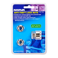 Narva 74424 Anti Theft Lock Nuts For Driving Lights & Light Bar Size M10 x 1.5