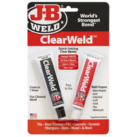 JB Weld 8212 Clear Weld 5 Min Steel Reinforced Epoxy - Strength 3900 PSI