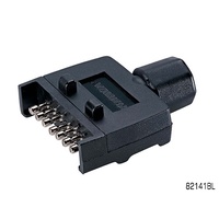 Narva 7 Pin Flat Quick Fit Trailer Plug 12V 15 Amp Trailer Side 82141BL 