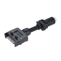 NARVA 82225BL 7 PIN FLAT SOCKET ON CAR TO 7 PIN SMALL ROUND PLUG ON TRAILER