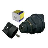 Ignition Switch 4 Position With Deutch DT06-6S Plug 22mm Dia Mount (2 Keys)