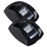 NARVA 99016BL NAUTICAL LED MARINE PORT & STARBOARD LAMPS BLACK CLEAR LENS