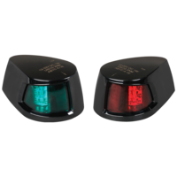 NARVA 99082BL LED MARINE BOW PORT & STARBOARD LAMPS BLACK COLOUR LENS