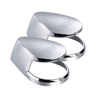 NARVA 99092BL CHROME COVERS TO SUIT NARVA 99082 LED MARINE BOW LAMPS - PAIR