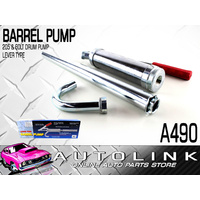  BARREL PUMP 205 & 60 LTR DRUM PUMP LEVER TYPE - ZINC & CHROME PLATED ( A490 )