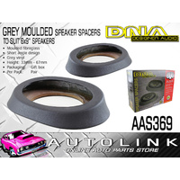 DNA 6"x 9" MOULDED SPEAKER SPACERS GREY VINYL FIBREGLASS MOULDED UNIVERSAL PAIR