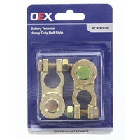 OEX ACX0027BL Battery Terminals Bolt on Heavy Duty Positive & Negative Pair