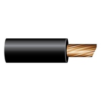 OEX ACX0750L 5mm Single Core Auto Cable Black 12 Volt 20 Amp Wire 100m Roll