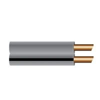 OEX ACX0801 2mm Twin Core Speaker Cable Figure 8 Grey w/ Black Trace 100M Roll