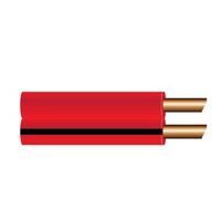 OEX ACX0802 3mm Twin Core Auto Cable Figure 8 Red W/ Black Trace Sold Per Meter