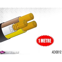 OEX 3 CORE CABLE 3mm BROWN WHITE YELLOW SHEATHED *** SOLD PER METER ***