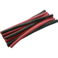 OEX Heat Shrink Assortment Pack Contains 150mm Long of 3.2mm to 6.5mm Red Black