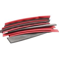 OEX Heat Shrink Assortment Pack Contains 150mm Length of 9mm to 19mm Red Black