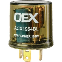 OEX ACX1954BL Flasher Relay 3 Pin 12 Volt for Early Model Vehicles