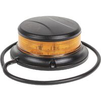 OEX SLIMLINE LED AMBER BEACON PERMANENT MOUNT 12 OR 24 VOLT 112mm DIA ACX2367 