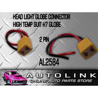 OEX ACX2584 HEADLAMP 2 PIN PLUG H7 CONNECTOR SOCKET PRE WIRED FOR H7 GLOBE x2