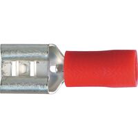 Oex ACX3016 Crimp Terminal Female Blade Red Insulated Wire 2.5-3mm Tab 6.3mm