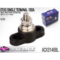 SMALL BASE POWER DISTRIBUTION STUD SINGLE TERMINAL 160A BLACK ACX3145BL