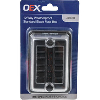 OEX 12 Way Weatherproof Standard Blade Fuse Box - ACX5126