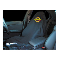AEROFLOW THROW OVER SEAT COVER BLACK WITH YELLOW AEROFLOW LOGO ( AF-THROW )