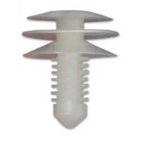 Nice AF009 Universal White Plastic Automotive Fastener Clip - Sold as Each