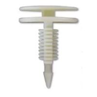 Nice AF013 Universal White Plastic Automotive Fastener Clip - Sold as Each