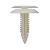 Nice AF014 Universal White Plastic Automotive Fastener Clip - Sold as x10
