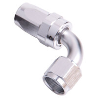 Aeroflow AF103-06S 100 Series 90° Swivel Hose End -6 Silver for 100 & 450 Hose