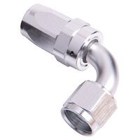 AEROFLOW 100 SERIES TAPER STYLE 90° SWIVEL HOSE END -6AN SILVER AF103-06S