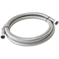 Aeroflow AF111-014-1M Stainless Steel Braided Cover 9/16" 14mm ID 1 Metre Length