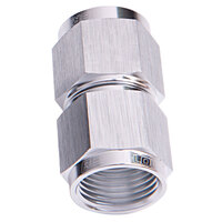 Aeroflow AF131-04S Straight Female Swivel Coupler -4AN Silver Finish