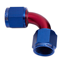 Aeroflow AF133-04 90° Female Swivel Coupler -4AN Blue Finish