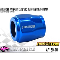 AEROFLOW HEX HOSE FINISHER 13/16" (20.6mm) INSIDE DIAMETER BLUE AF150-10