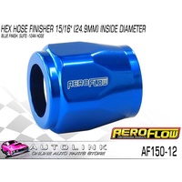 AEROFLOW HEX HOSE FINISHER 15/16" (24.9mm) INSIDE DIAMETER BLUE AF150-12