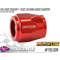 AEROFLOW HEX HOSE FINISHER 1-19/32" (40.5mm) INSIDE DIAMETER RED AF150-20R