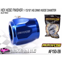 AEROFLOW HEX HOSE FINISHER 1-15/16" (49.2MM) INNER DIA - BLUE FINISH AF150-28