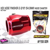 AEROFLOW HEX HOSE FINISHER 2-3/16" (54.0MM) INSIDE DIAMETER RED FINISH AF150-32R