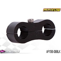 AEROFLOW BILLET ALLOY DUAL HOSE SEPARATOR BLACK FINISH 1/2" ID AF156-08BLK